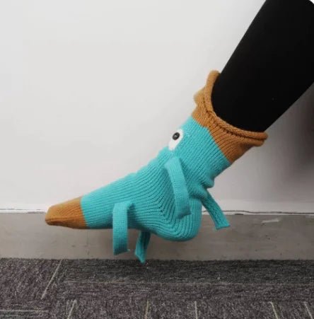 Wool Knitted Animal Socks