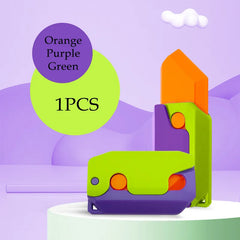 3D Printed Plastic Fidget Carrot Knife