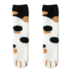 Fuzzy Cat Paw Socks