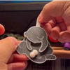 Rotating Cat Playful Keychain