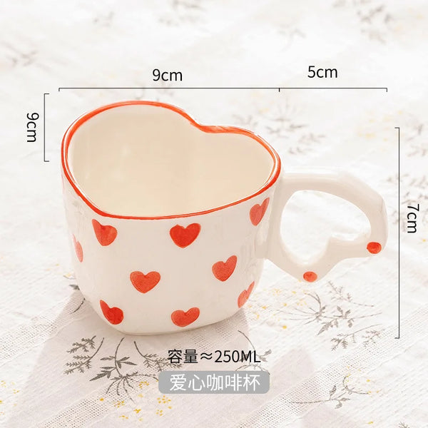 250ML Heart Shaped Mug