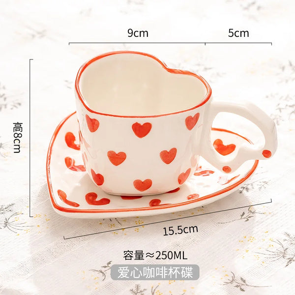 250ML Heart Shaped Mug