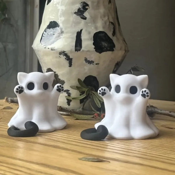 Cat Ghost Ornament