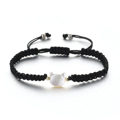 Natural Moonstone Obsidian Cat Bracelets