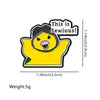 This is Sewious! Funny Yellow Duck Enamel Pin