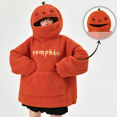 Fleece Pumpkin Hoodie