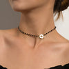 Flower Lock Collar Necklace